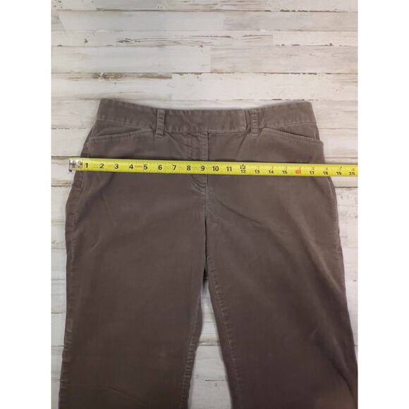 Ann Taylor LOFT Brown Stretch Straight Corduroy Trouser Dress Pants 8P Petite - Picture 8 of 10
